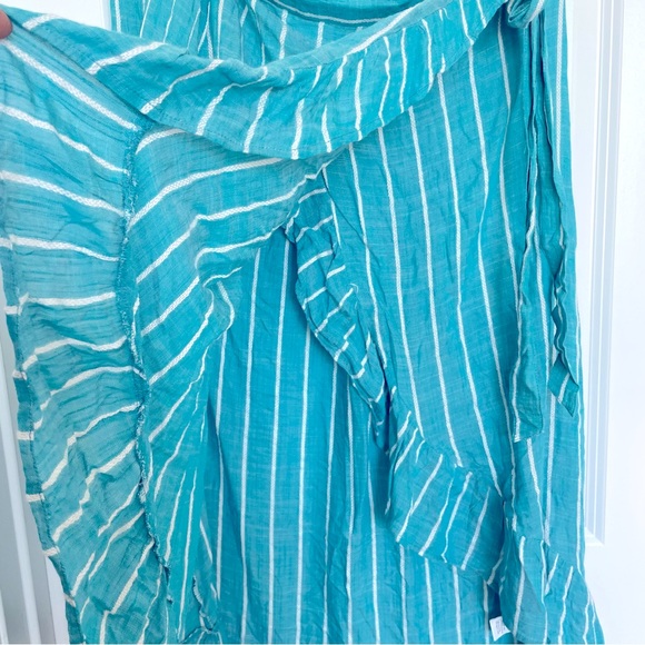 Ruffled Blue Island Asymmetrical Skirt 🏝️ - Picture 6 of 10